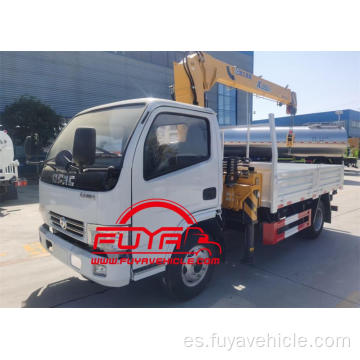 Dongfeng 4x2 camión de auge recto con grúa